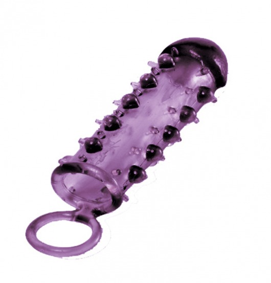Закрытая фиолетовая насадка с пупырышками SAMURAI PENIS SLEEVE PURPLE - 14,5 см. - NMC - в Бердске купить с доставкой