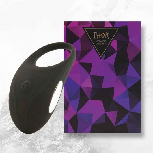 Черное эрекционное виброкольцо Thor Cockring - FeelzToys - в Бердске купить с доставкой