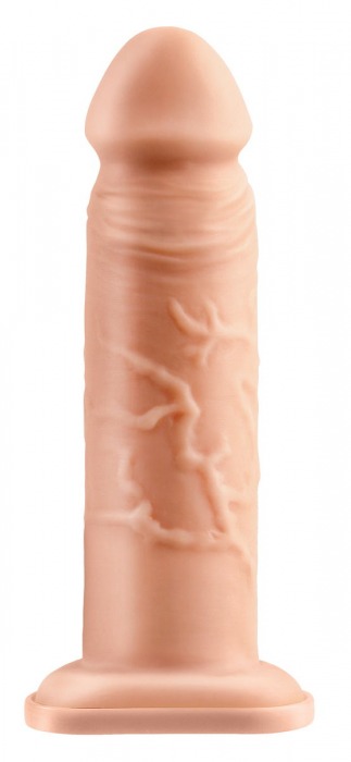 Телесный реалистичный фаллоимитатор с полостью Silicone Hollow Extension - 20 см. - Pipedream - купить с доставкой в Бердске