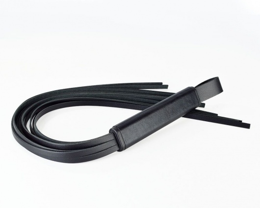 Черная кожаная плеть  Клео  - 60 см. - Sitabella - купить с доставкой в Бердске