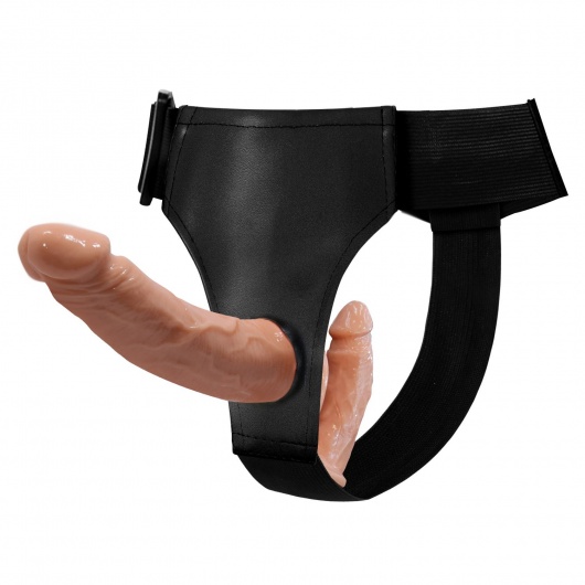 Женский страпон с 2 отростками - внешним и внутренним - Baile - купить с доставкой в Бердске