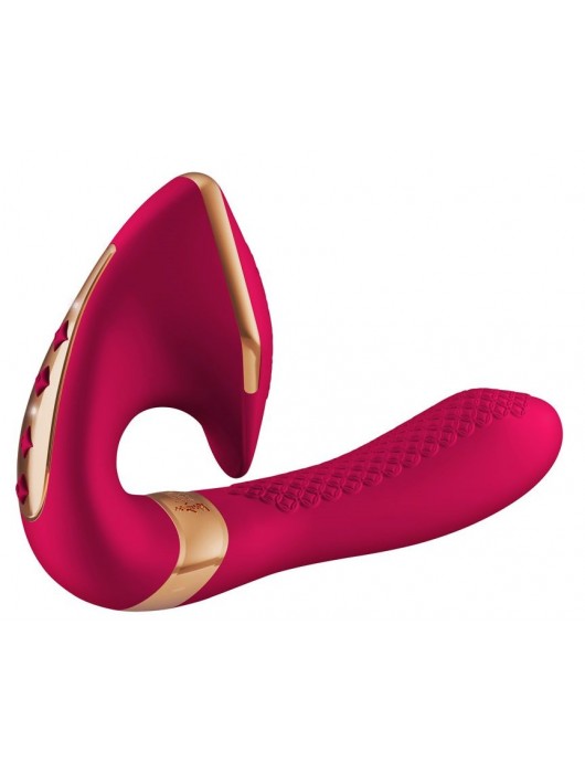 Малиновый вибростимулятор SOYO - 17 см. - Shunga