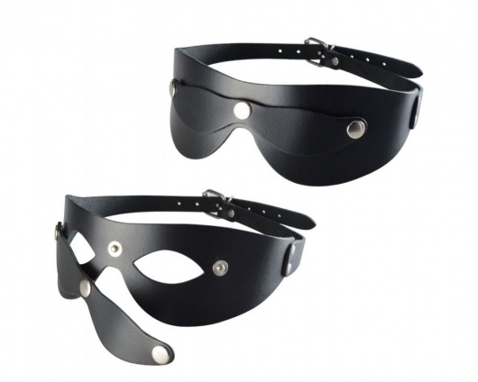 Черная кожаная маска  Новичок - Sitabella - купить с доставкой в Бердске