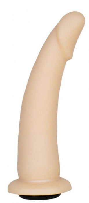 Телесная гладкая насадка-фаллоимитатор Harness - 17 см. - LOVETOY (А-Полимер) - купить с доставкой в Бердске