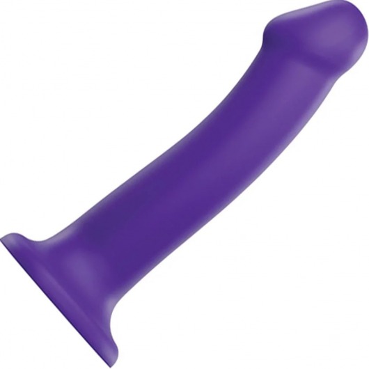 Фиолетовый фаллоимитатор-насадка Strap-On-Me Dildo Dual Density size L - 19 см. - Strap-on-me - купить с доставкой в Бердске