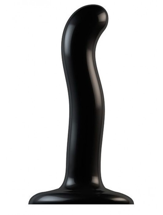 Черный фаллоимитатор-насадка Strap-On-Me P G spot Dildo size S - 16,4 см. - Strap-on-me - купить с доставкой в Бердске