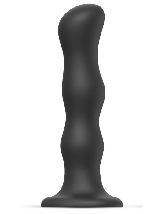 Черная насадка Strap-On-Me Dildo Geisha Balls size XL - Strap-on-me - купить с доставкой в Бердске