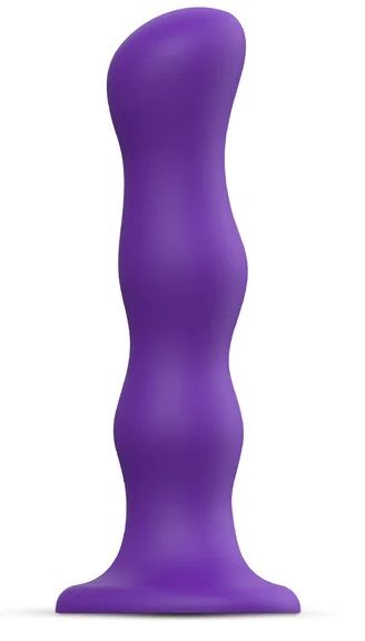Фиолетовая насадка Strap-On-Me Dildo Geisha Balls size XL - Strap-on-me - купить с доставкой в Бердске