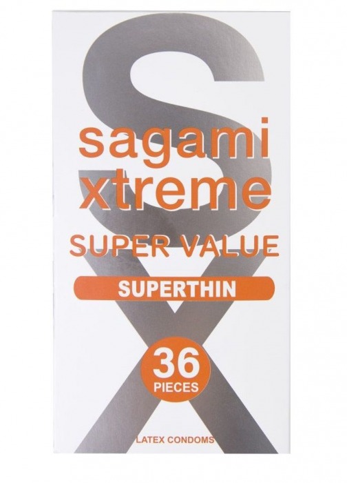 Ультратонкие презервативы Sagami Xtreme Superthin - 36 шт. - Sagami - купить с доставкой в Бердске