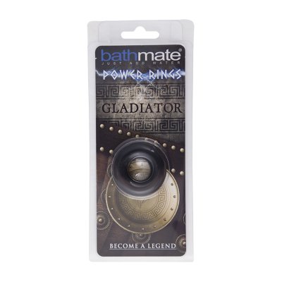 Чёрное эрекционное кольцо Gladiator - Bathmate - в Бердске купить с доставкой