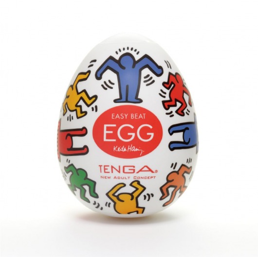 Мастурбатор-яйцо Keith Haring EGG DANCE - Tenga - в Бердске купить с доставкой