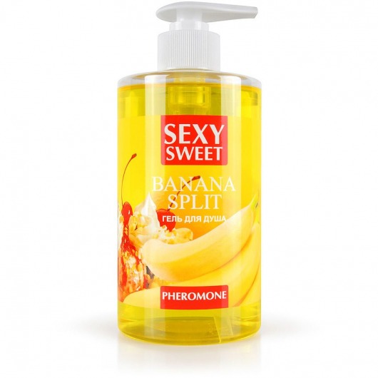 Гель для душа Sexy Sweet Banana Split с ароматом банана и феромонами - 430 мл. -  - Магазин феромонов в Бердске