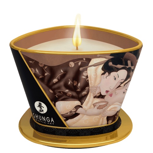 Массажная свеча Intoxicatin Chocolate с ароматом шоколада - 170 мл. - Shunga - купить с доставкой в Бердске