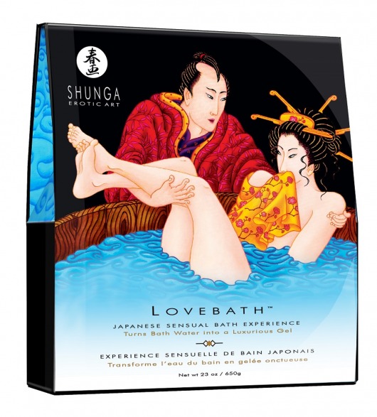 Соль для ванны Lovebath Ocean temptation, превращающая воду в гель - 650 гр. - Shunga - купить с доставкой в Бердске