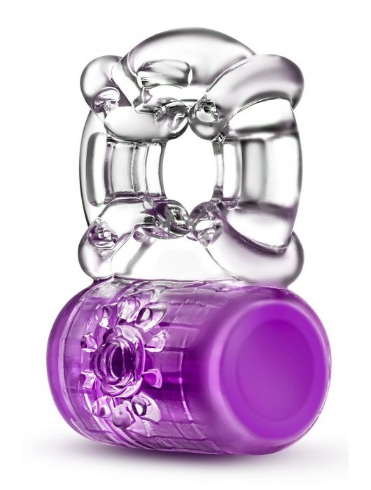 Фиолетовое эрекционное виброкольцо Pleaser Rechargeable C-Ring - Blush Novelties - в Бердске купить с доставкой