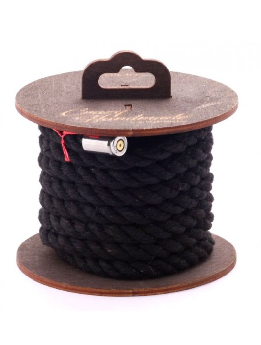 Черная хлопковая веревка для бондажа на катушке - 3 м. - Crazy Handmade - купить с доставкой в Бердске