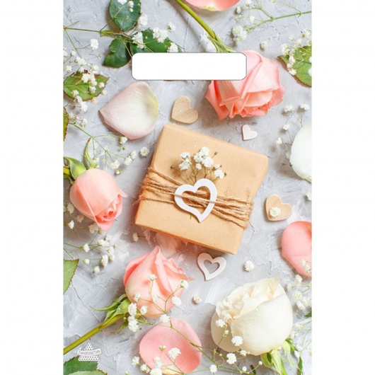 Полиэтиленовый пакет  Подарочек  с вырубной усиленной ручкой - 20 х 30 см. - Сима-Ленд - купить с доставкой в Бердске