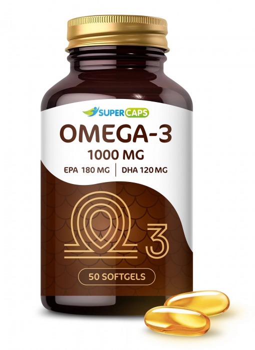 Пищевая добавка SuperCaps OMEGA-3 - 50 капсул (1000 мг) - SuperCaps - купить с доставкой в Бердске