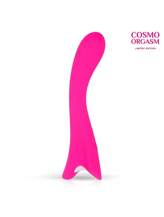 Розовый вибратор для G-стимуляции с 9 режимами вибрации - 19,9 см. - Cosmo