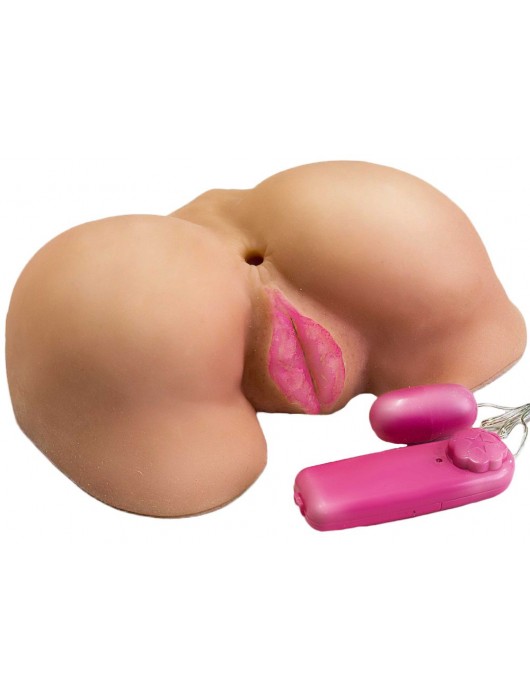 Вибровагина с двумя отверстиями и с выносным пультом - LOVETOY (А-Полимер) - в Бердске купить с доставкой