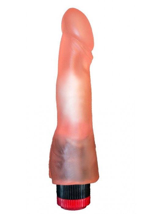 Розовый гелевый вибратор с каплевидной головкой - 19,5 см. - LOVETOY (А-Полимер)