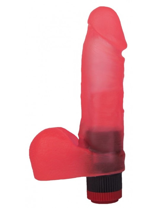 Розовый вибромассажёр в форме фаллоса - 16 см. - LOVETOY (А-Полимер)