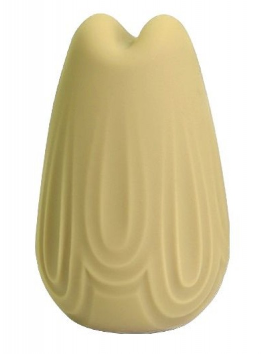Желтый перезаряжаемый вибратор Vase - 7,4 см. - CNT