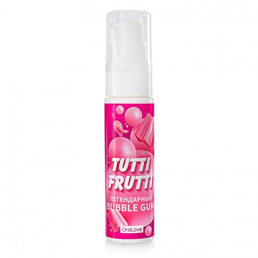 Интимный гель на водной основе Tutti-Frutti Bubble Gum - 30 гр. - Биоритм - купить с доставкой в Бердске