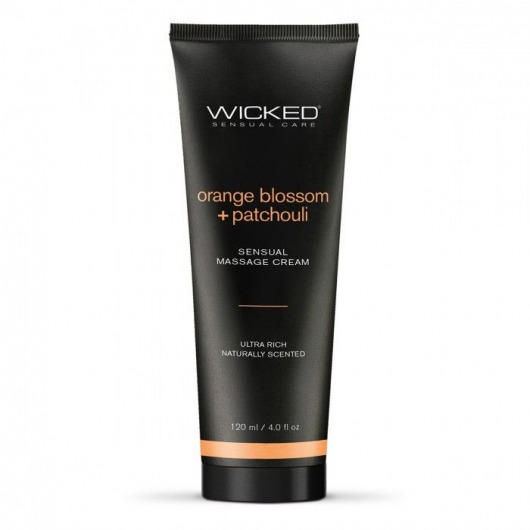 Массажный легкий крем WICKED Orange Blossom plus Patchouli - 120 мл. - Wicked - купить с доставкой в Бердске