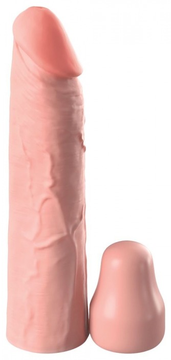 Телесная насадка-удлинитель 1 Inch Silicone X-tension - 17,8 см. - Pipedream - в Бердске купить с доставкой