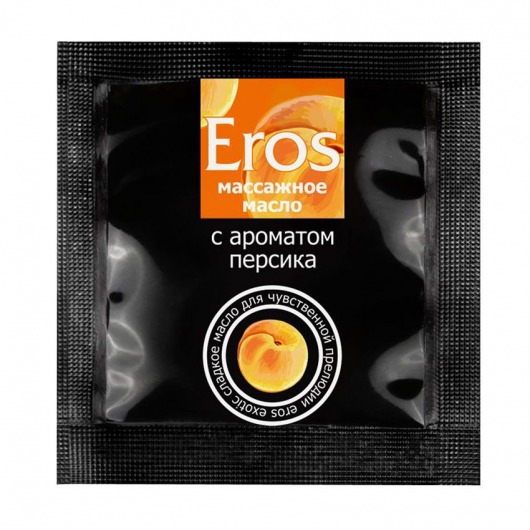 Саше массажного масла Eros exotic с ароматом персика - 4 гр. - Биоритм - купить с доставкой в Бердске