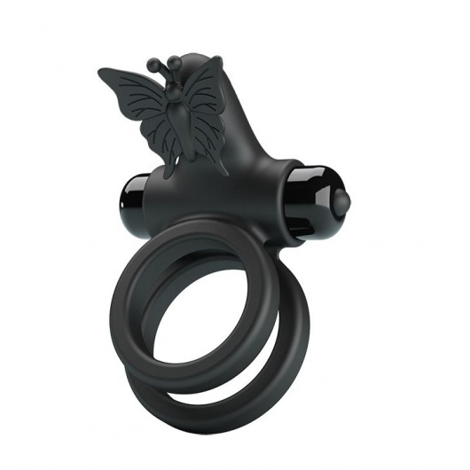 Черное эрекционное виброкольцо Passionate Ring IX - Baile - в Бердске купить с доставкой
