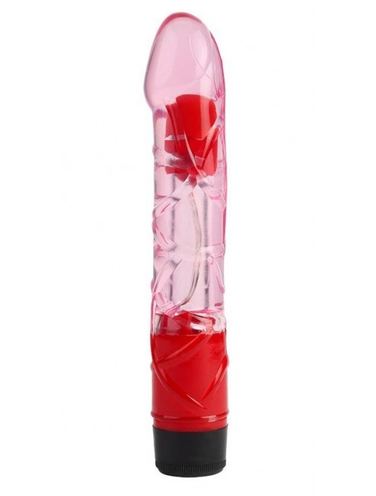 Розовый реалистичный вибратор 9 Inch Realistic Vibe - 23 см. - Chisa