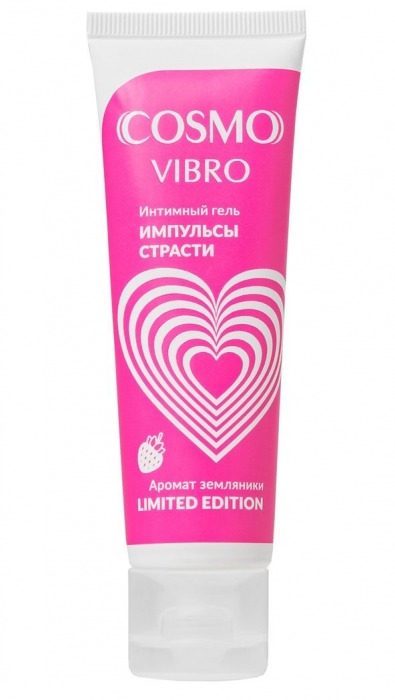 Возбуждающий гель на водно-силиконовой основе Cosmo Vibro с ароматом земляники - 50 гр. - Биоритм - купить с доставкой в Бердске