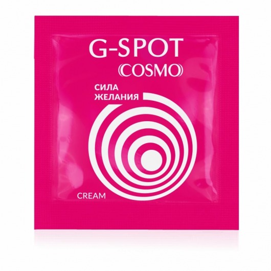 Стимулирующий интимный крем для женщин Cosmo G-spot - 2 гр. - Биоритм - купить с доставкой в Бердске