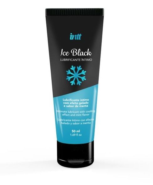 Лубрикант на водной основе Ice Black с ледяным эффектом - 50 мл. - INTT - купить с доставкой в Бердске