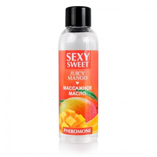Массажное масло Sexy Sweet Juicy Mango с феромонами и ароматом манго - 75 мл. - Биоритм - купить с доставкой в Бердске