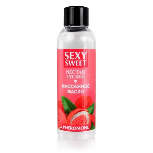 Массажное масло Sexy Sweet Nectar Lychee с феромонами и ароматом личи - 75 мл. - Биоритм - купить с доставкой в Бердске