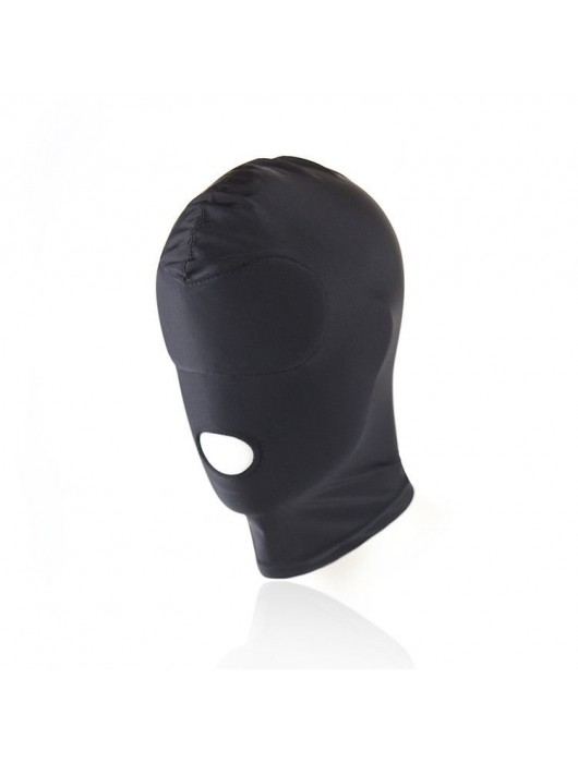 Черный текстильный шлем с прорезью для рта - Notabu - купить с доставкой в Бердске