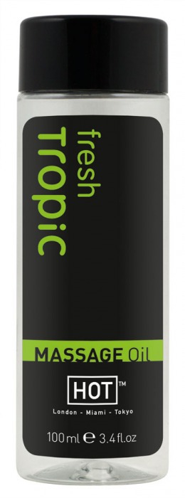Массажное масло для тела Tropic Fresh - 100 мл. - HOT - купить с доставкой в Бердске