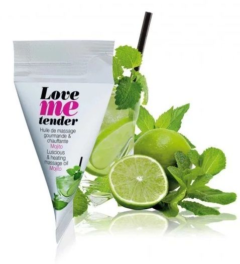 Съедобное согревающее массажное масло Love Me Tender Mojito с ароматом мохито - 10 мл. - Love to Love - купить с доставкой в Бердске