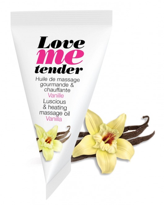 Съедобное согревающее массажное масло Love Me Tender Vanilla с ароматом ванили - 10 мл. - Love to Love - купить с доставкой в Бердске