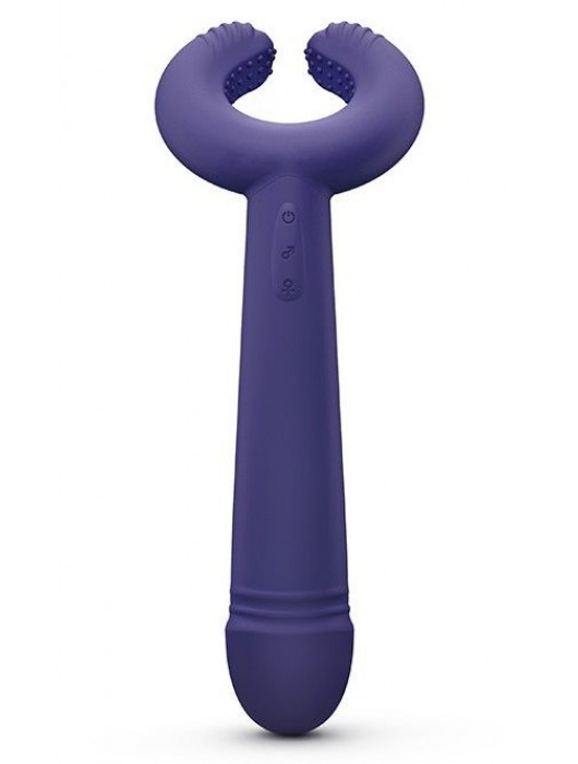 Темно-синий вибратор для пар Please Me Multi Vibrator - Love to Love