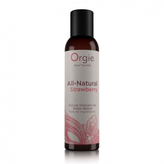 Интимный гель на водной основе All-Natural Strawberry с ароматом клубники - 150 мл. - ORGIE - купить с доставкой в Бердске