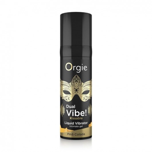 Съедобный гель Dual Vibe Pina Colada с эффектом вибрации и вкусом коктейля пина колада - 15 мл. - ORGIE - купить с доставкой в Бердске