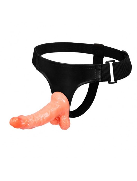 Реалистичный страпон на ремешках - 15,5 см. - Baile - купить с доставкой в Бердске