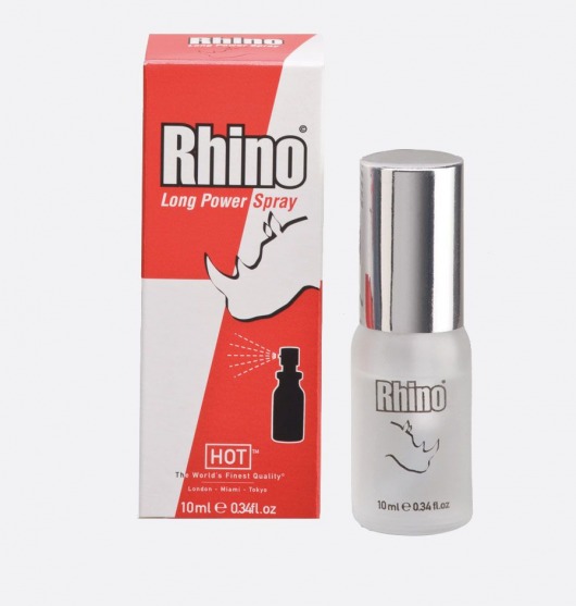 Пролонгирующий спрей для мужчин Rhino - 10 мл. - HOT - купить с доставкой в Бердске