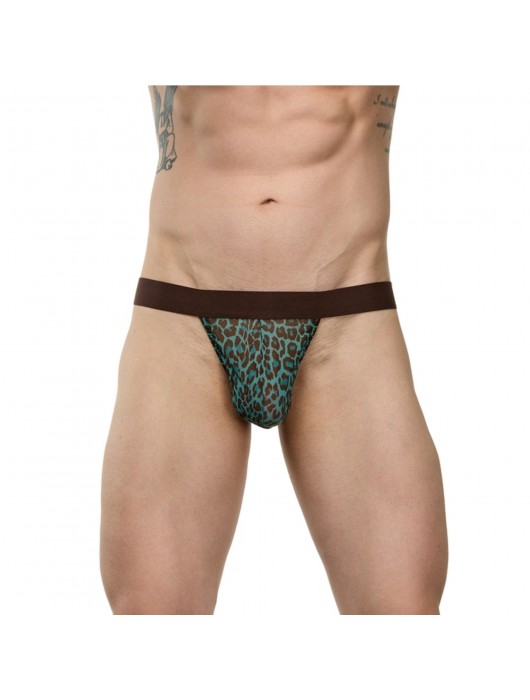 Сексуальные трусы-тонги с леопардовым принтом - La Blinque купить с доставкой
