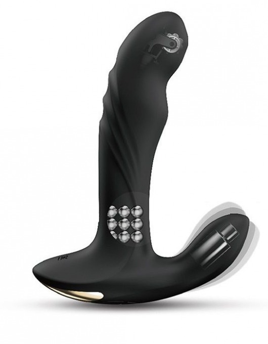 Черный вибромассажер простаты Multi P-Joy с 3 моторами - Dorcel - в Бердске купить с доставкой