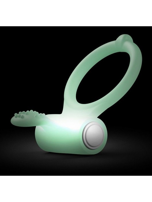 Светящееся в темноте эрекционное виброкольцо Power Clit - Dorcel - в Бердске купить с доставкой